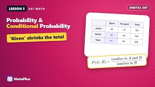 Probability & Conditional Probability | SAT® Math