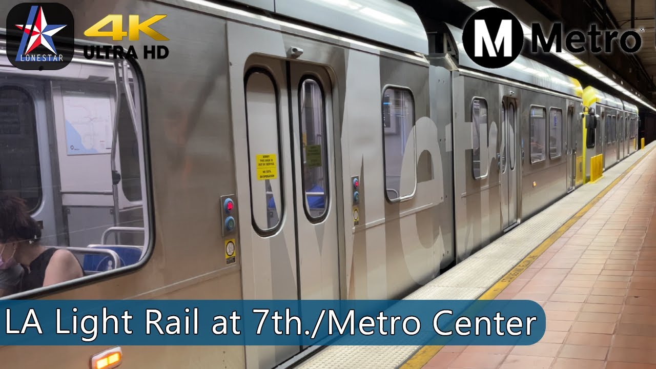 LA Metro A and Expo Light Rail at 7th. St./Metro Center Los Angeles