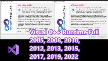 Visual C++ Runtime Full 2005, 2008, 2010, 2012, 2013, 2015, 2017, 2019, 2022 (update 30-11-2022)