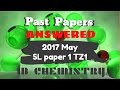 2017 May SL paper 1 TZ1 [IB Chemistry] - SOLUTIONS/ANSWERS