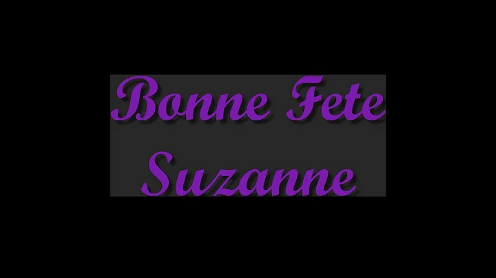 Suzanne Lalonde Birthday Video