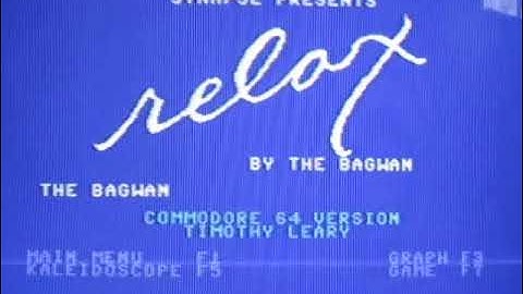 Commodore 64 game Relax (Synapse Software)