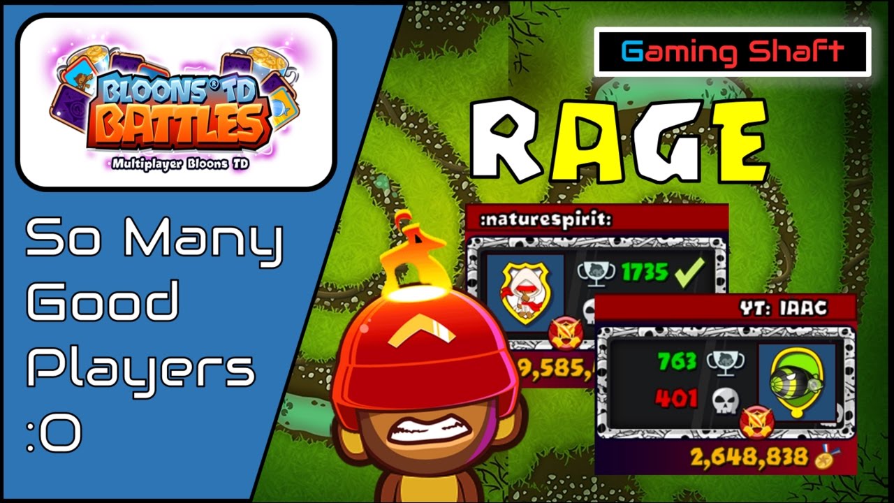 Bloons TD Battles - BFB Colosseum - RAGE!!! - Playing Decent Players ...