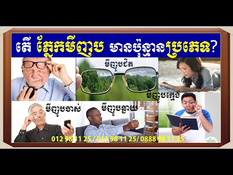 EBC ពន្លឺសុខភាព - ភ្នែកមីញូប  Myopia  Hyperopia - English (Pang Leehouv)