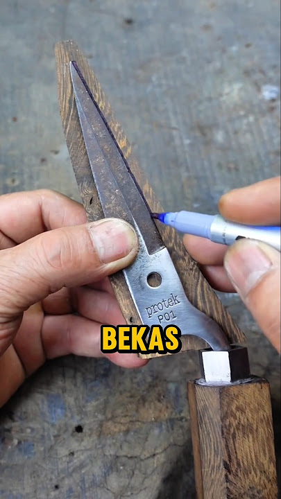 Cool Knife Made From Scrap Scissors #shorts