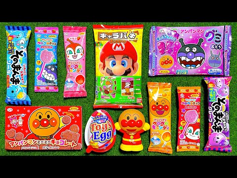 ✨癒しのASMR✨アンパンマン＆ドラえもんロリポップASMR 🍭 チョコレート割ってカリカリ音＋ネコネコグミ【満足感】