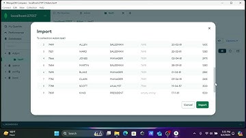 how to import csv file in mongodb compass