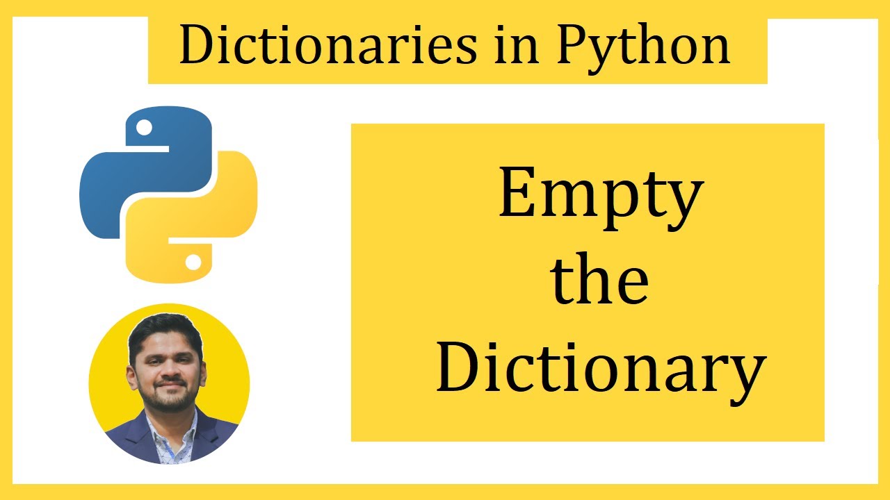 Empty The Dictionary In Python | Amit Thinks - Youtube
