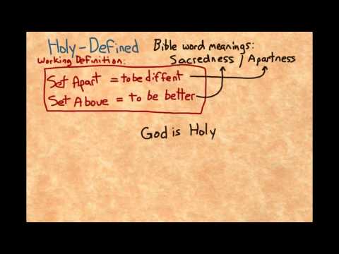 Video: Hvad er definitionen på hellig?