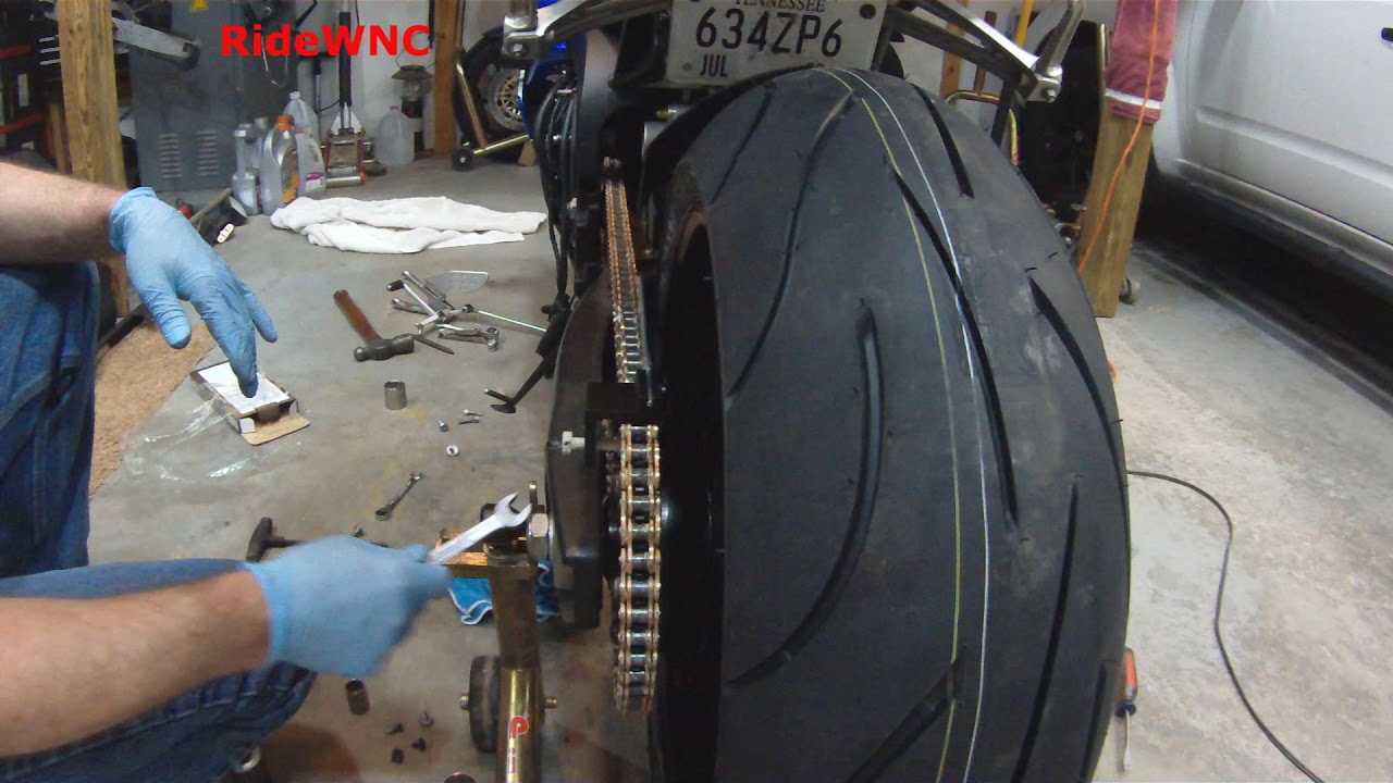 Motorcycle Chain Alignment Tool Yamaha R1 YouTube