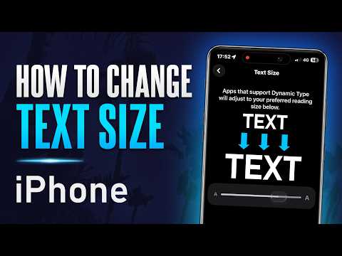 How to Change Text Size on iPhone (iOS 26)