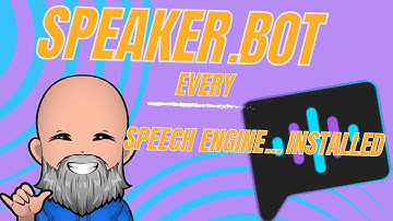 How To Add Every Speech Engine To Speaker.Bot