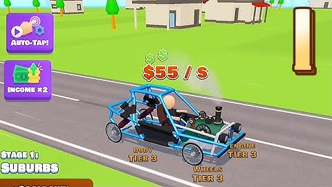 ✅ Idle Racer / Gameplay Walkthrough / Stage 1 / Suburbs