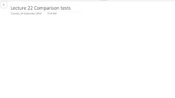 Lecture 22 Comparison tests ( Direct comparison test and limit comparison test ).