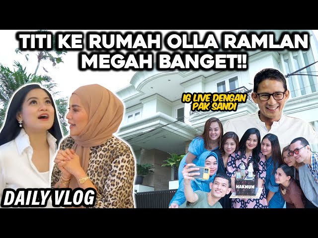 TITI MELONGO KE RUMAH OLLA RAMLAN, MEGAH BANGET!! LANJUT DINNER DAPET SUPRISE DARI SAHABAT class=