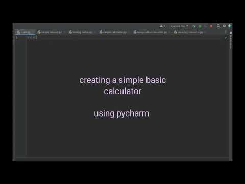 simple basic calculator for beginners in python | using pycharm
