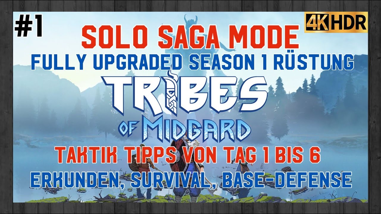Tribes of Midgard《Season 1 Level 50 Full-Body》Solo Strategy Guide | Tag 1 bis 6 ◈ PS5 🎮【4K 🇩🇪 60ᶠᵖˢ】