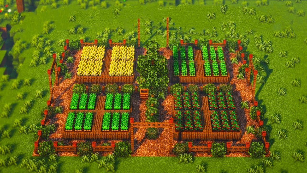 Minecraft Simple Garden Tutorial 1.21 (easy) - How to Build a Simple ...