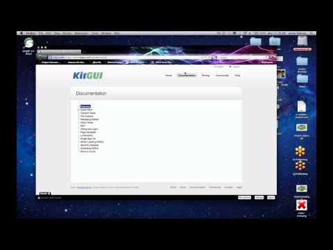 How to create a documentation tree in KitGUI