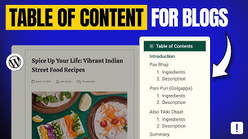 Hoe u een inhoudsopgave aan uw WordPress-blog toevoegt | Verbeter SEO en Google-ranking