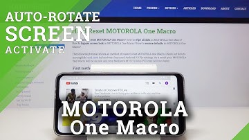 How to Activate Auto Rotate Screen in MOTOROLA One Macro – Automatic Screen Reorient