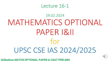 LPP Simplex method CS MAIN MATHS OPTIONAL  UPSC PAPER II  Operations Research UPSC IAS CSE