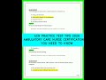 ACN PRACTICE TEST TIPS 2026 AMBULATORY CARE NURSE CERTIFICATION ALL YOU NEED TO KNOW 2026 VIDEO!!