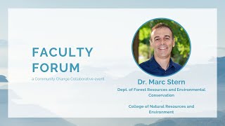 Faculty Forum: Dr. Marc Stern