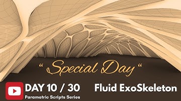 Fluid Exoskeleton – Day 10 of 30 | Advanced Parametric Modeling in Rhino + Grasshopper