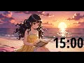 Enjoy this 15-minute kawaii reading timer