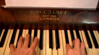 como tocar rasguña las piedras - acompañamiento para piano