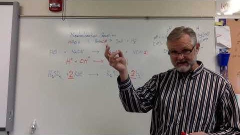 Video Neutralization Reaction and Net Ionic Equation