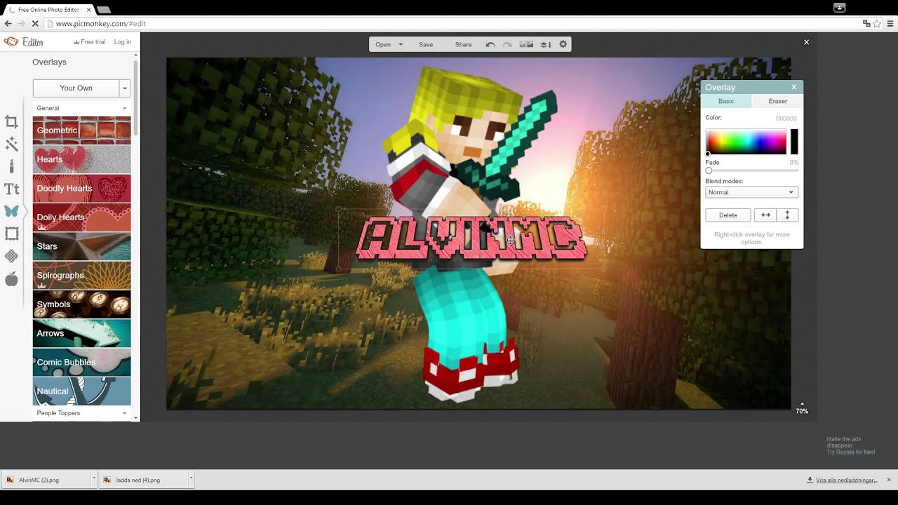 How to do a minecraft YTavatar!!!