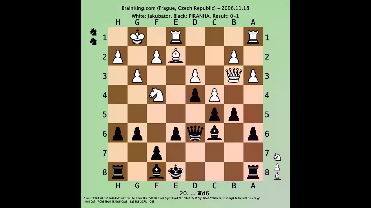 Random] 1. e4 c5 2. Bc4 (Sicilian Defense Bowdler Attack) :  r/chessopeningtheory