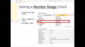 Data Validation in Suspects database