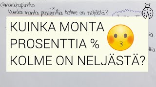 Kuinka monta prosenttia luku on luvusta? 😎 // Matikkapirkko