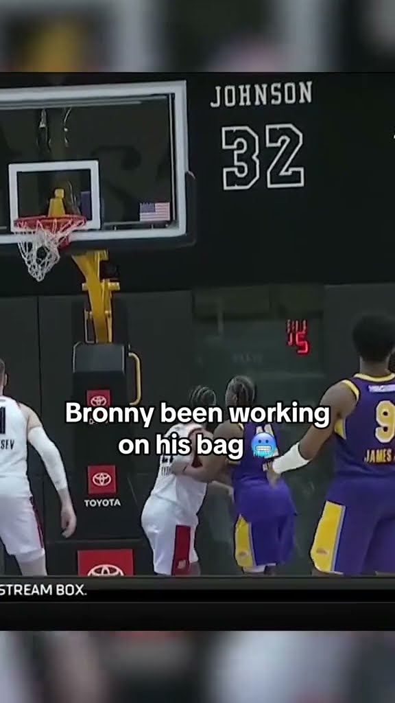 This stepback by Bronny James ?