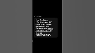 NTA NET/JRF JUNE E-CERTIFICATE