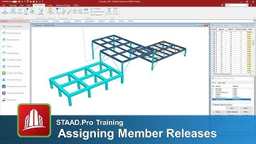 Assigning the Release Member Specification in the STAAD.Pro Analytical Modeler