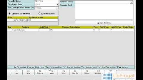 How to configure Purchase Formula RPOS7