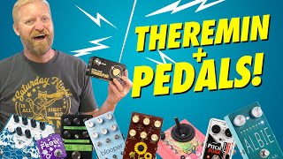 What happens when you use guitar pedals with a THEREMIN?  You have fun that's what happens.