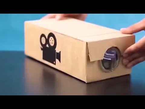 Make smartphone projector with shoebox home theater Make smartphone projector with shoebox home theater