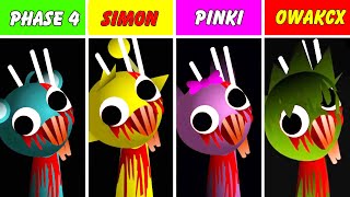 Incredibox Sprunki Phase 4 But Simon Vs Pinki Vs Owakcx