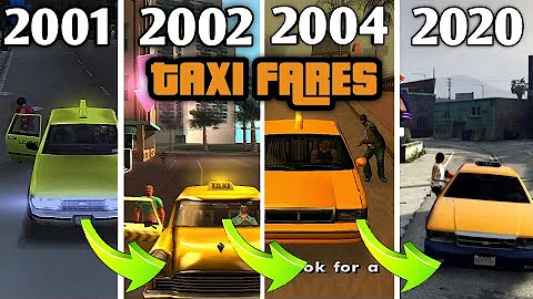 Evolution of taxi fare missions in GTA Games 2001-2020