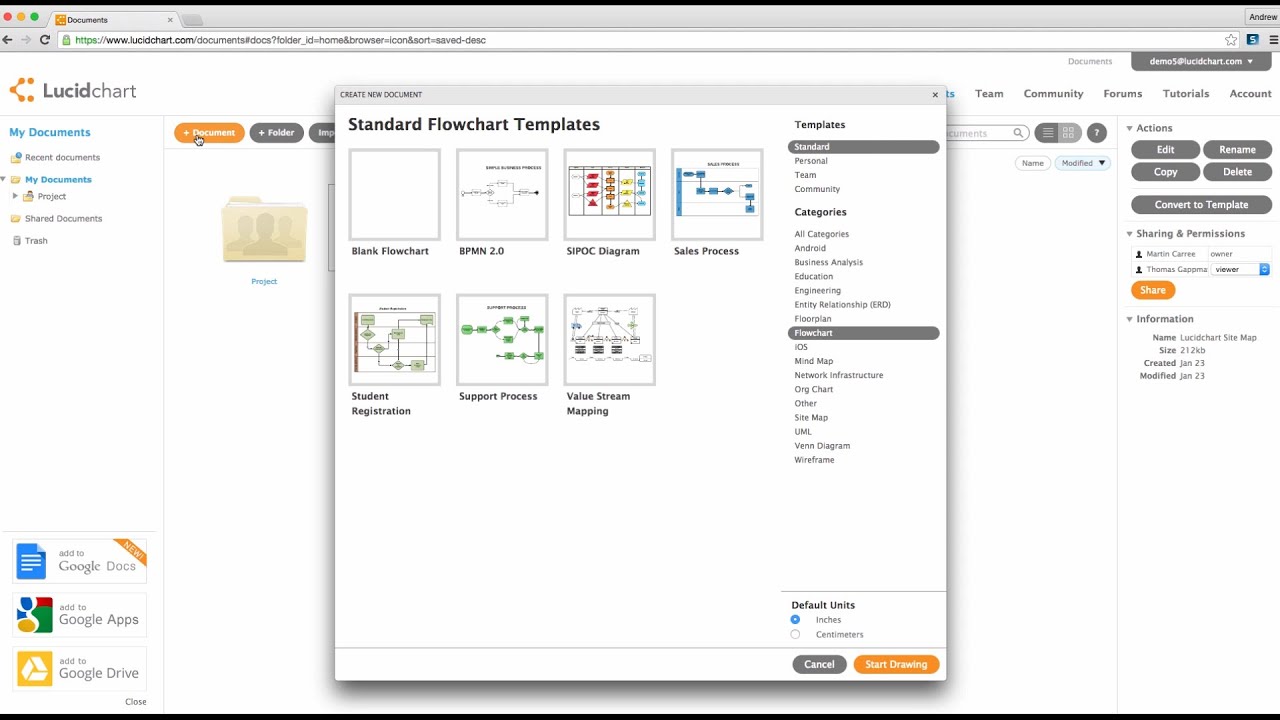 lucidchart wireframe