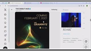The 2027 Grammy nominations will be announced November 16th 2026 
