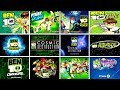 Evolution Of Ben 10 Games Start Screen