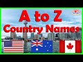 A to Z Country Name | ABC Countries for Toddlers | Learn Alphabet with Countries and Flags