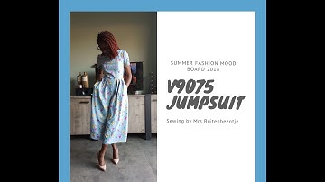 Summer Fashion Mood Board: V9075 Jumpsuit