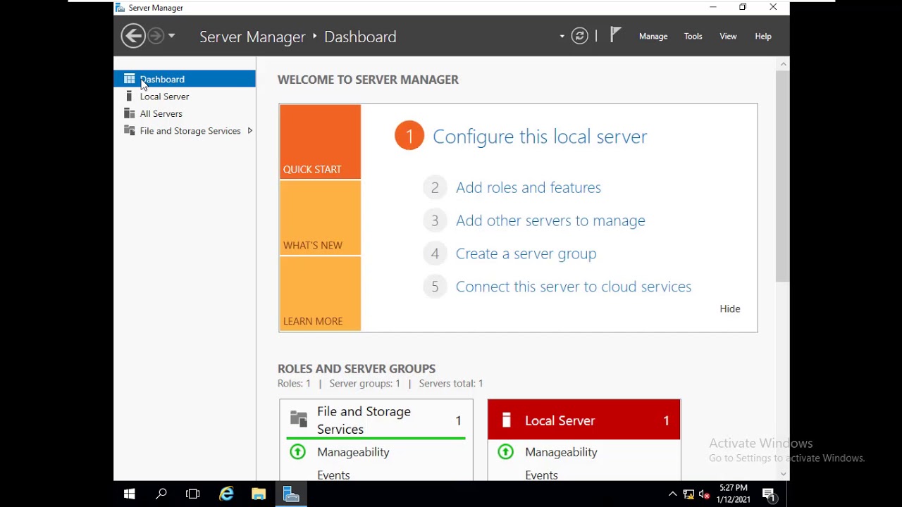 Lesson 03 Installing Windows Server Roles and Features and Some Extra ...